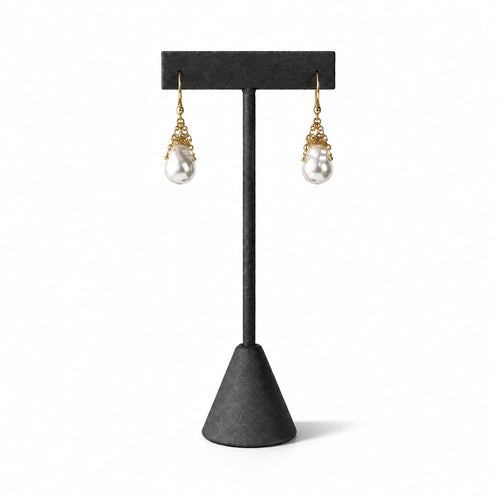 Baroque Pearl Teardrop Earrings