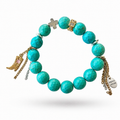 Faceted Turquoise Bracelet