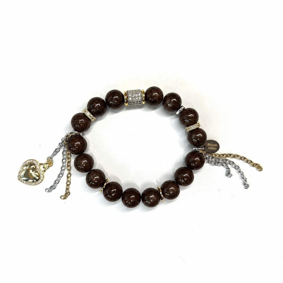 Dark Brown Bronzite Bracelet