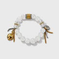 Faceted White Quartz Bracelet