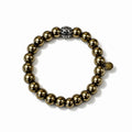 Men's Gold Hematite Bracelet — 10 mm