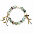 Larimar & Shell Pearl Bracelet
